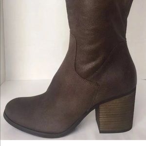 New Hinge Canton Over- The- Knee Boot Brown Sz 11 Women  Block Heel